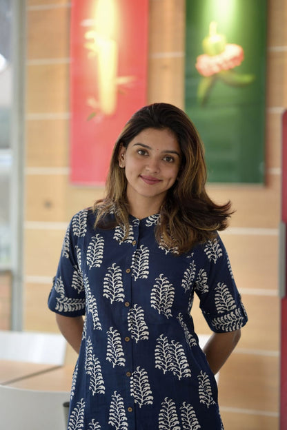 Blue Cotton Co ord set