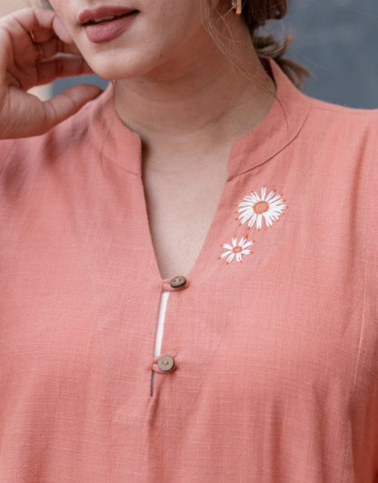 Effortless Elegance in Coral Co-Ord Set