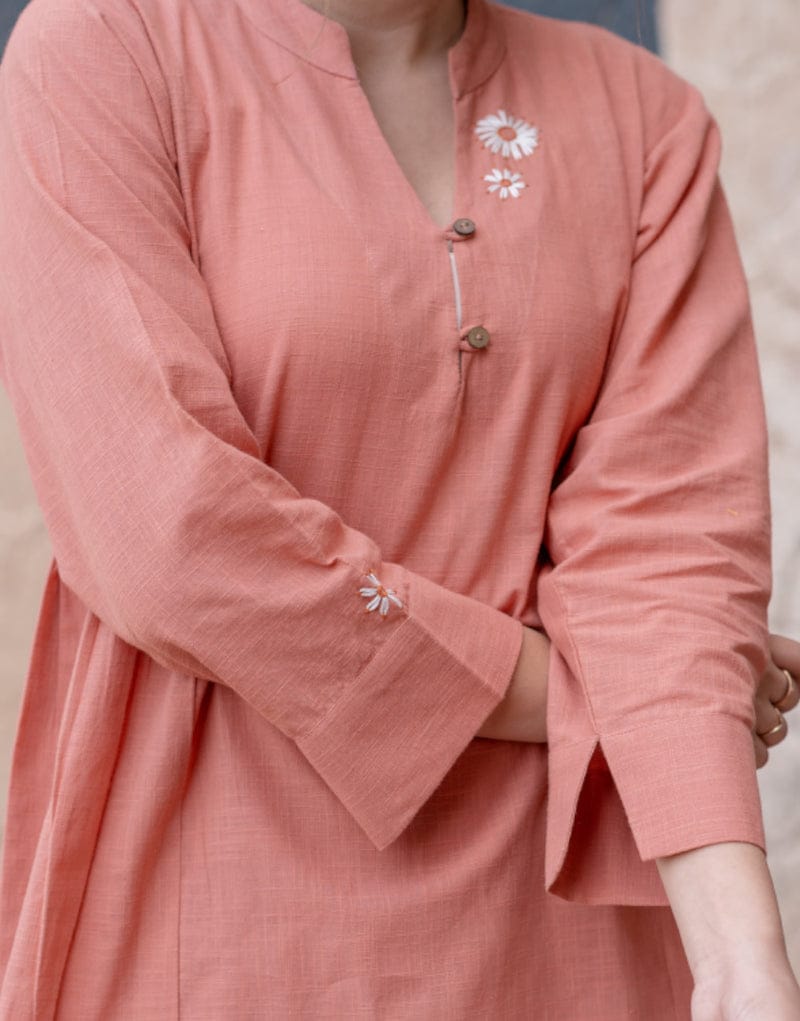 Effortless Elegance in Coral Co-Ord Set