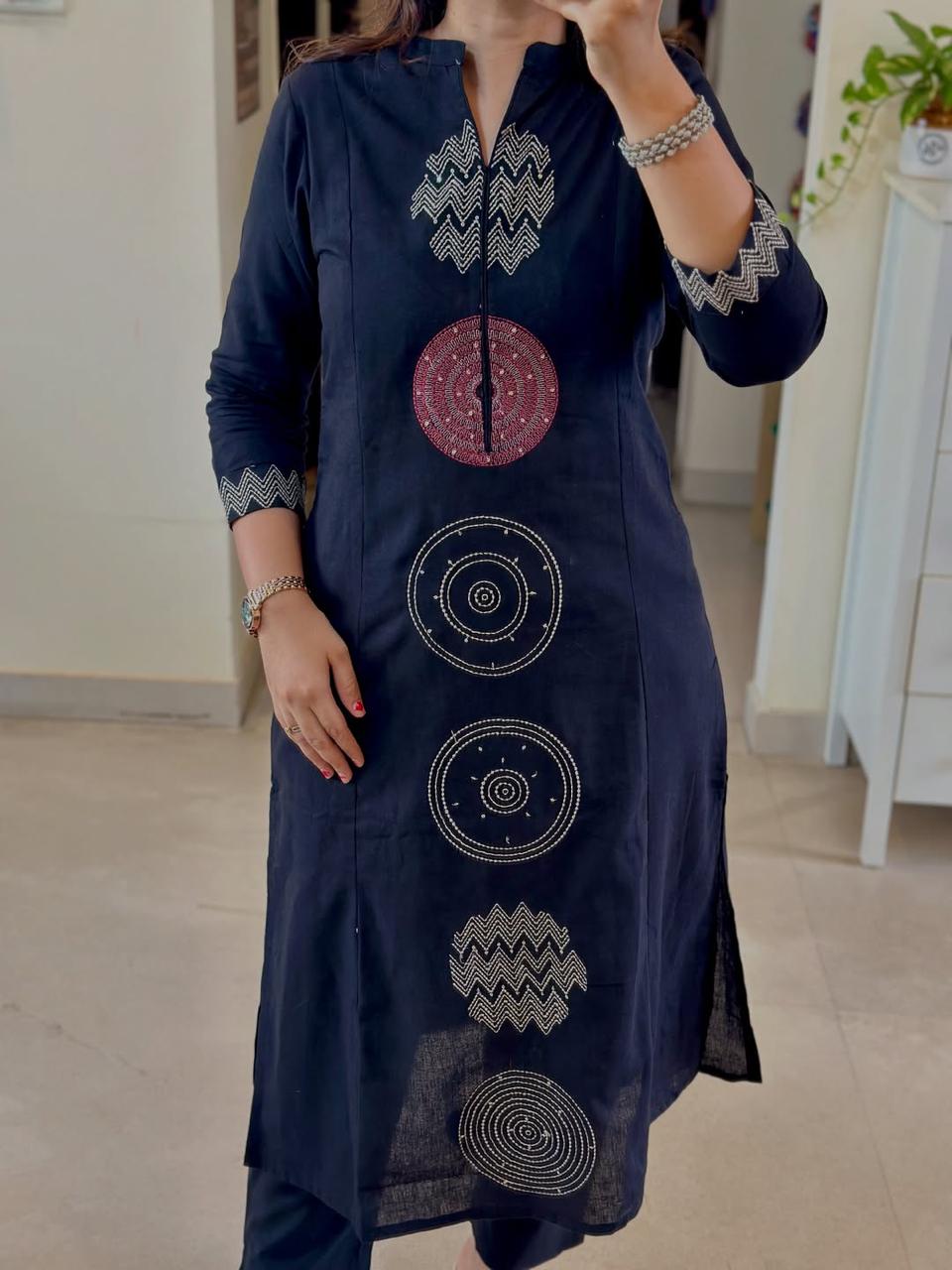 Ivory Bloom Kurta Pant Dupatta