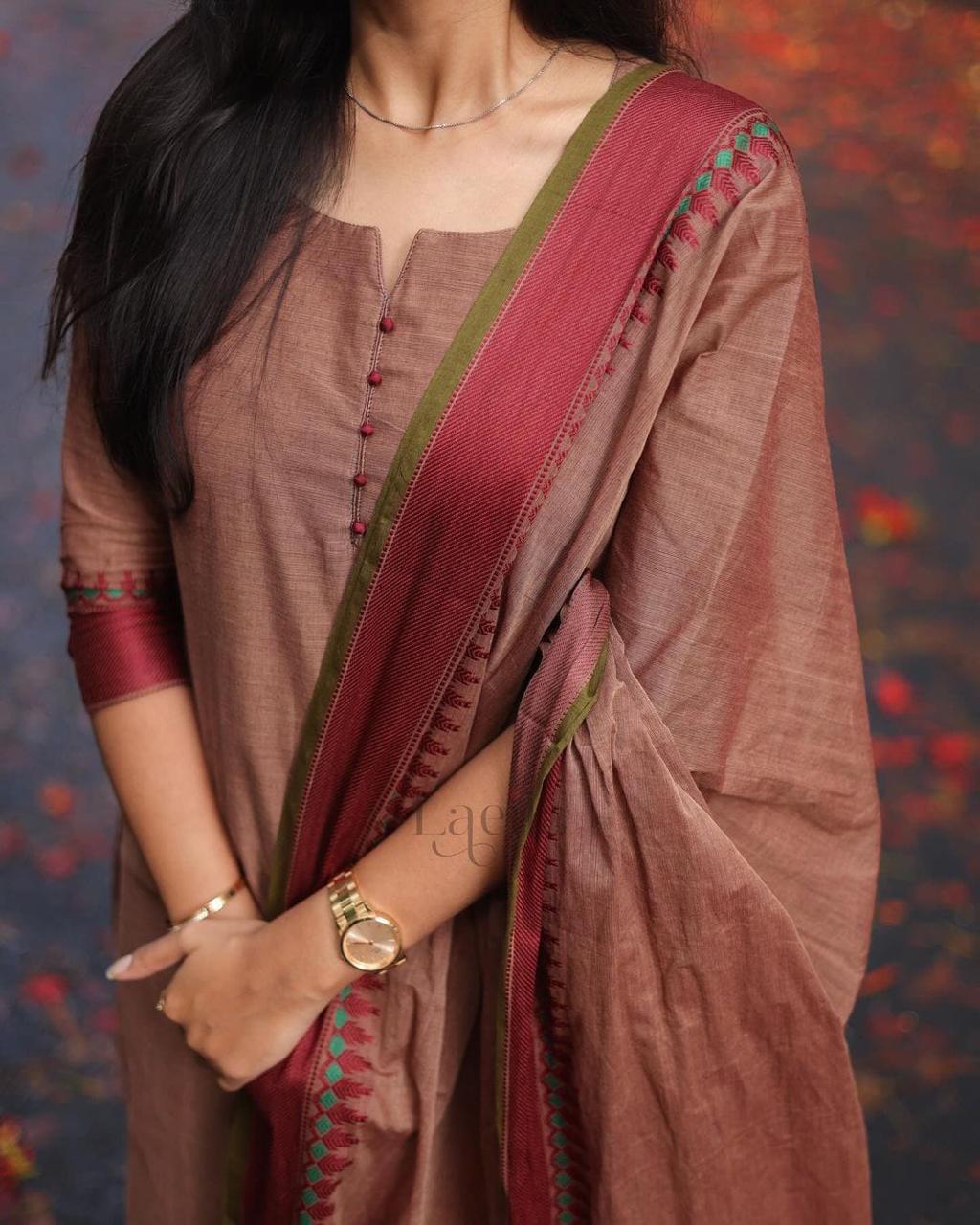 Elegant Pure Kanchi Cotton Kurti