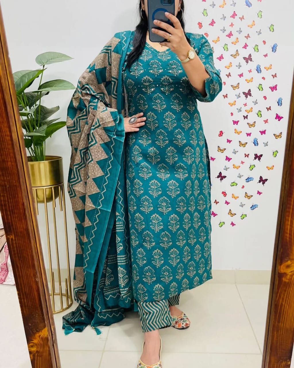 Blue Premium Rich Azrak Cotton Suit