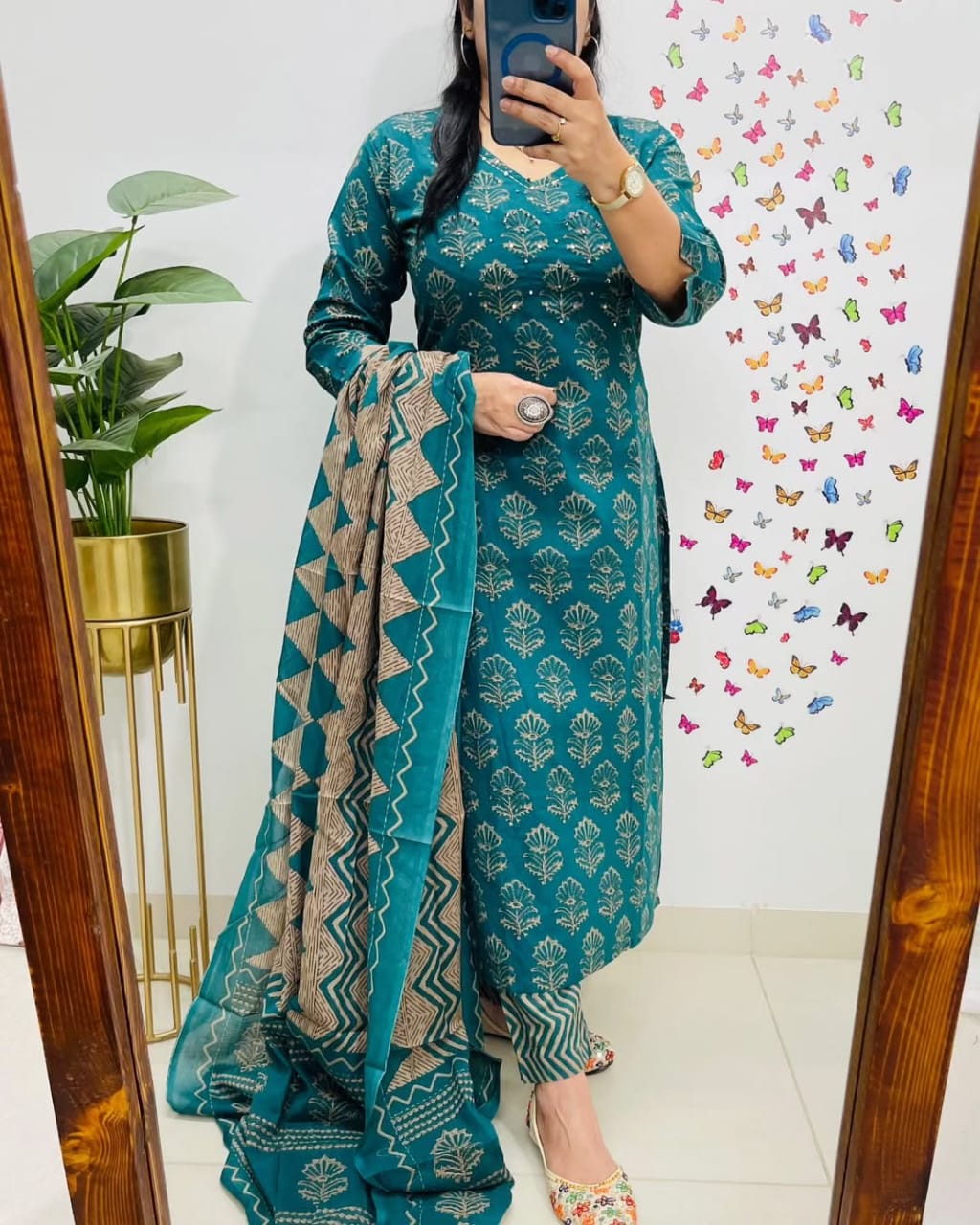 Blue Premium Rich Azrak Cotton Suit